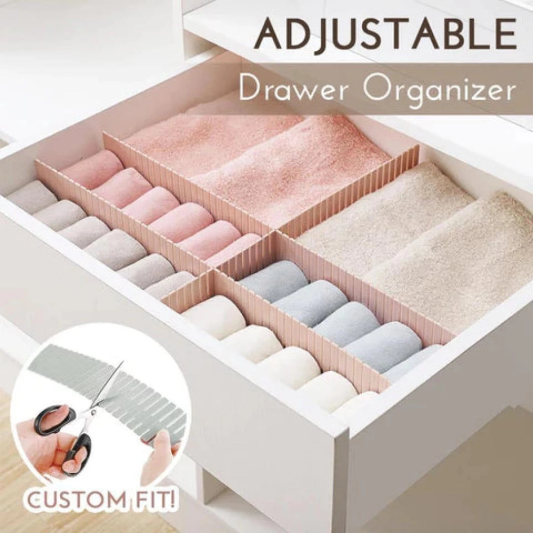Adjustable Drawer Organizer (Set of 8)