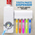 Wall Mounted Toothbrush Holder with Toothpaste Dispenser