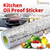 Kitchen Aluminum Foil Sticker Sheet